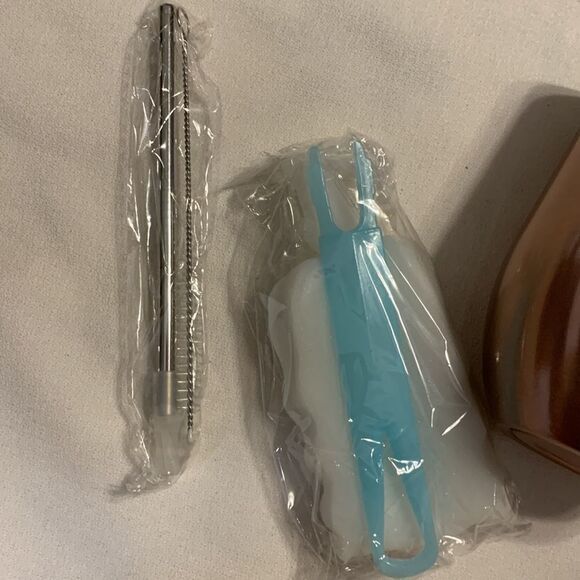 12 ounce bronze color stemless wine glass NWT (see pic for graphic) - Picture 7 of 7